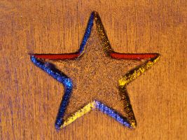 Stern auf Ein-Euro-M&uuml;nze